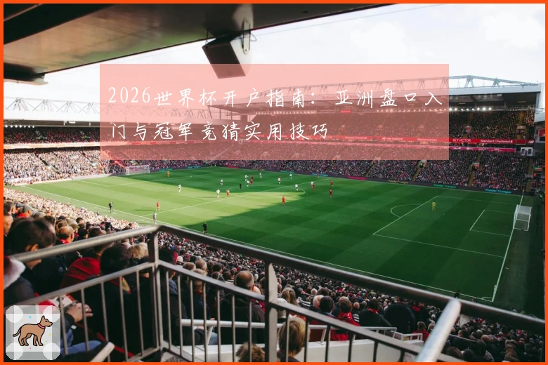 2026世界杯开户指南：亚洲盘口入门与冠军竞猜实用技巧